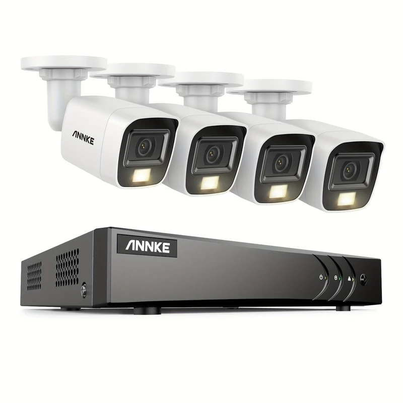 Bewakingscamera Set – Beveiligingscamera Set – Camerabewaking – CCTV Camera – Surveillance Camera – 3K Resolutie – Mens- en Voertuigherkenning