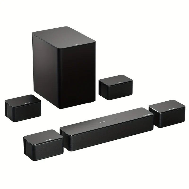 Soundbar – Home Theater Speaker – Surround Geluidssysteem – TV Luidspreker – Draadloze Subwoofer – 460W Piekkracht – 7.1 Kanaals Met App Bediening