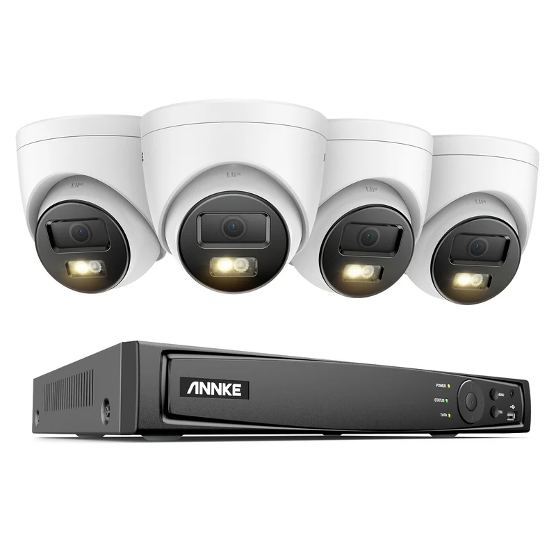 Beveiligingscamera – Camerabewaking – Buitencamera – IP Camera – Dome Camera – 12MP Ultra HD – Kleurennachtzicht & Mens- en Voertuigdetectie