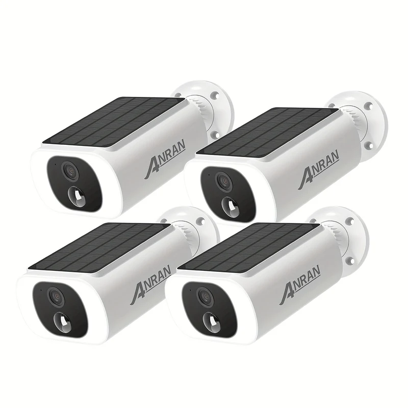 Buitenbeveiligingscamera – Buitencamera – Bewakingscamera – Security Camera – Draadloze Camera – Zonne-energie – Kleur Nachtzicht – Beweging Sensor – Tweerichtingsaudio – 4 Camera Set