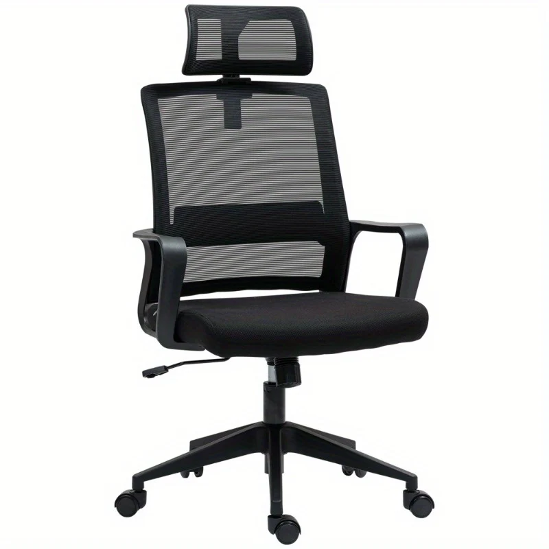 Bureaustoel – Office Chair – Draaistoel – Gamestoel – Werkstoel – Ergonomisch Design – Verstelbare Hoofdsteun – Ademend Mesh Materiaal