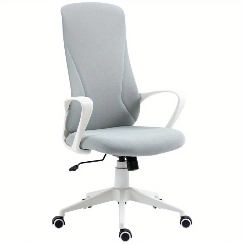 Bureaustoel – Kantoorstoel – Draaistoel – Werkstoel – Office Chair – Verstelbare Hoogte – Kantelfunctie – Ergonomisch Mesh – Lichtgrijs