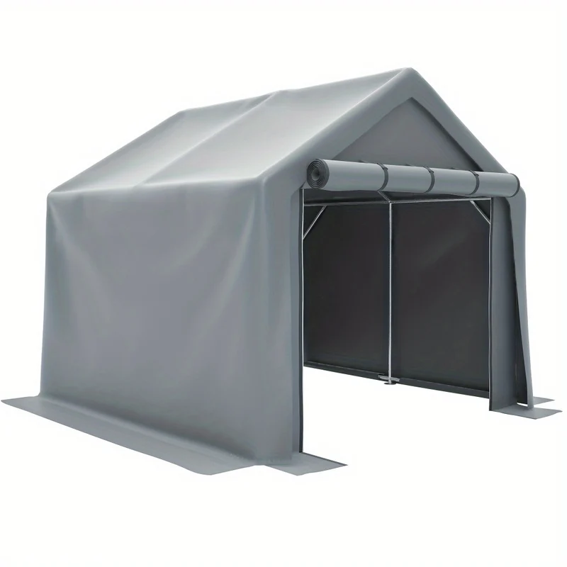 Fietsenstalling – Fietsberging – Tuinhuisje – Opbergtent – Fietsenrek – 244x141x217 cm – Waterdicht PE-materiaal – Intrekbare Ritssluiting