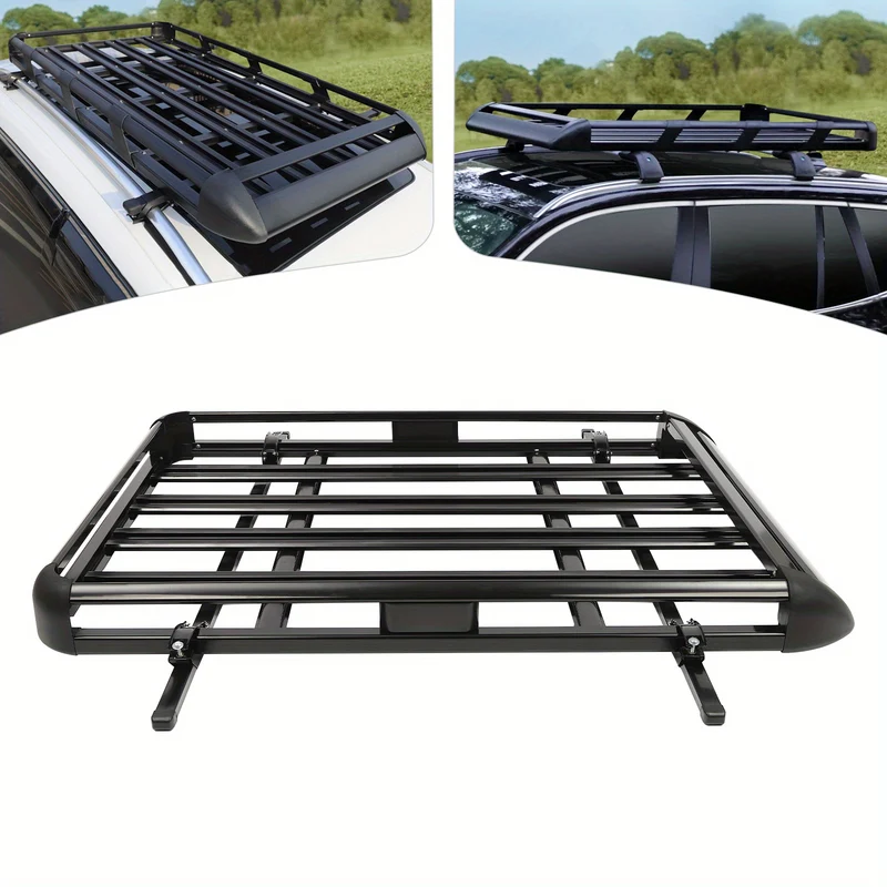 Dakmand SUV – Dakbak – Dakdrager – Bagagekorf – Opbergbak – Zwart – Verstelbaar 100-135 cm – Draagkracht 150 kg