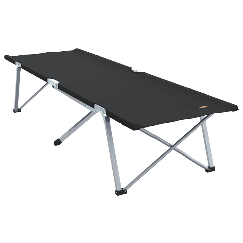 Campingstoel – Vouwstoel – Klapstoel – Kampeerstoel – Visstoel – Aluminium Frame – 600D Oxford Stof – Inklapbaar – Zwart