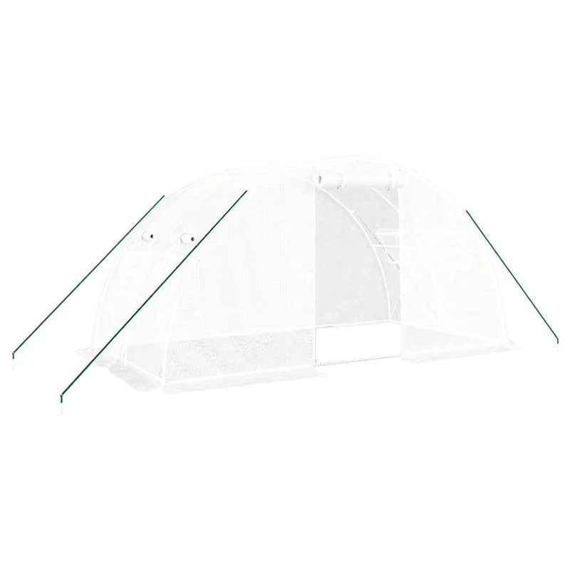 Kweekkas – Serre – Plantenkas – Groentekas – Tuinkas – Wit Stalen Frame – 8 m² Oppervlakte – 4x2x2 Meter Groot