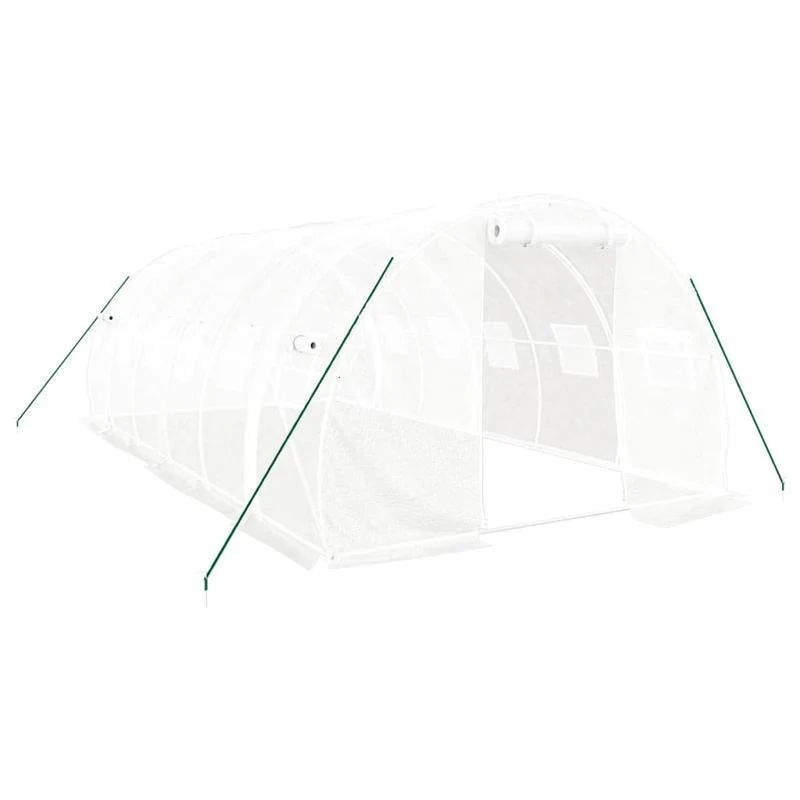 Kas – Serre – Tuinkas – Kweekkas – Bianco Variant – Stevig Wit Stalen Frame – Ruim 18 m² - 6x3x2 m
