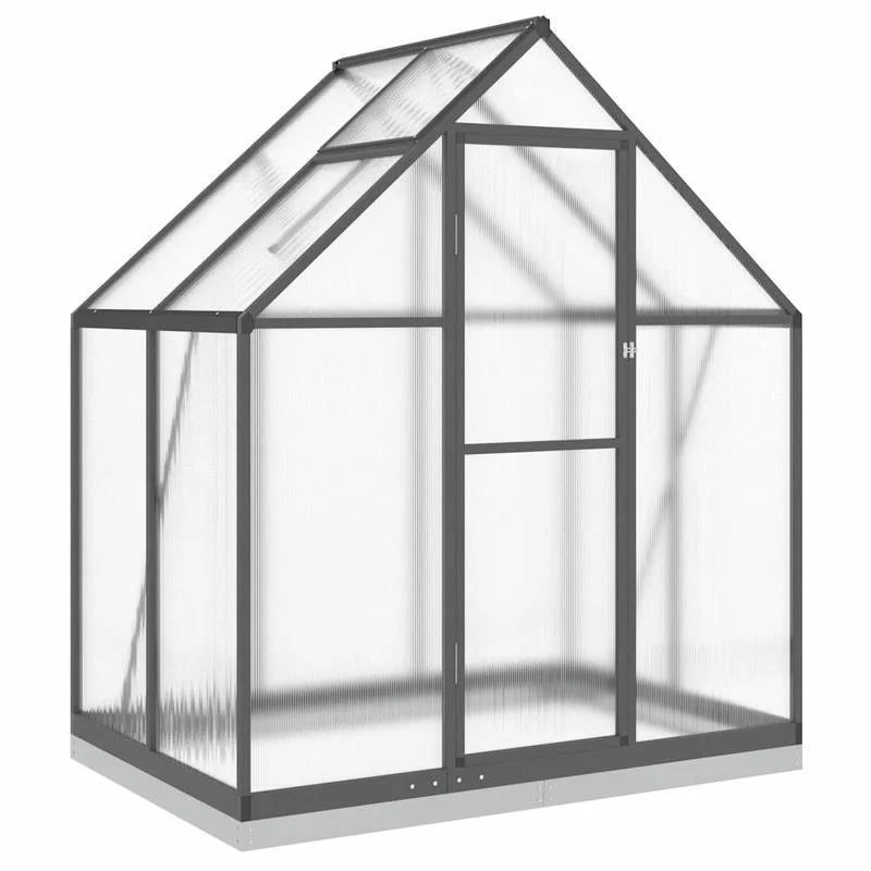 Kweekkas – Plantenkas – Serre – Tuinkas – Groentekas – Aluminium Frame – Antracieten Basis – 169x114x202 cm – Robuust & Weerbestendig