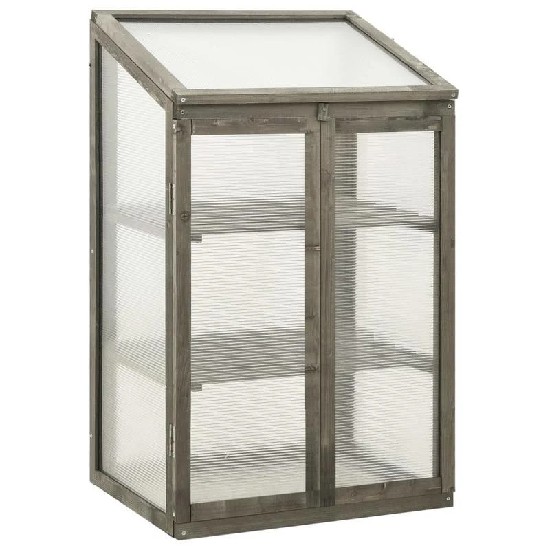 Kasje – Kweekkas – Mini Kas – Plantenkas – Kweekhuisje – Duurzaam Vurenhout – Compact 60x45x100 cm