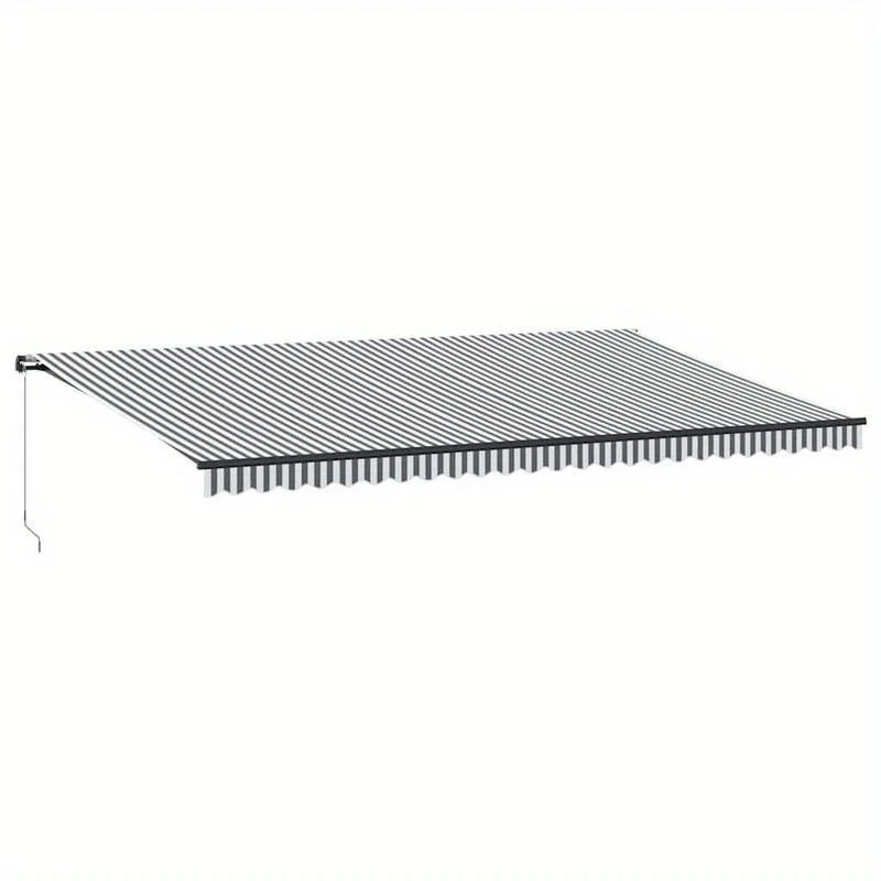 Zonnescherm – Zonwering – Terrasoverkapping – Buitenluifel – Uitvalscherm – Handmatig Inklapbaar – Metaal Frame – 600x300 cm – Antraciet