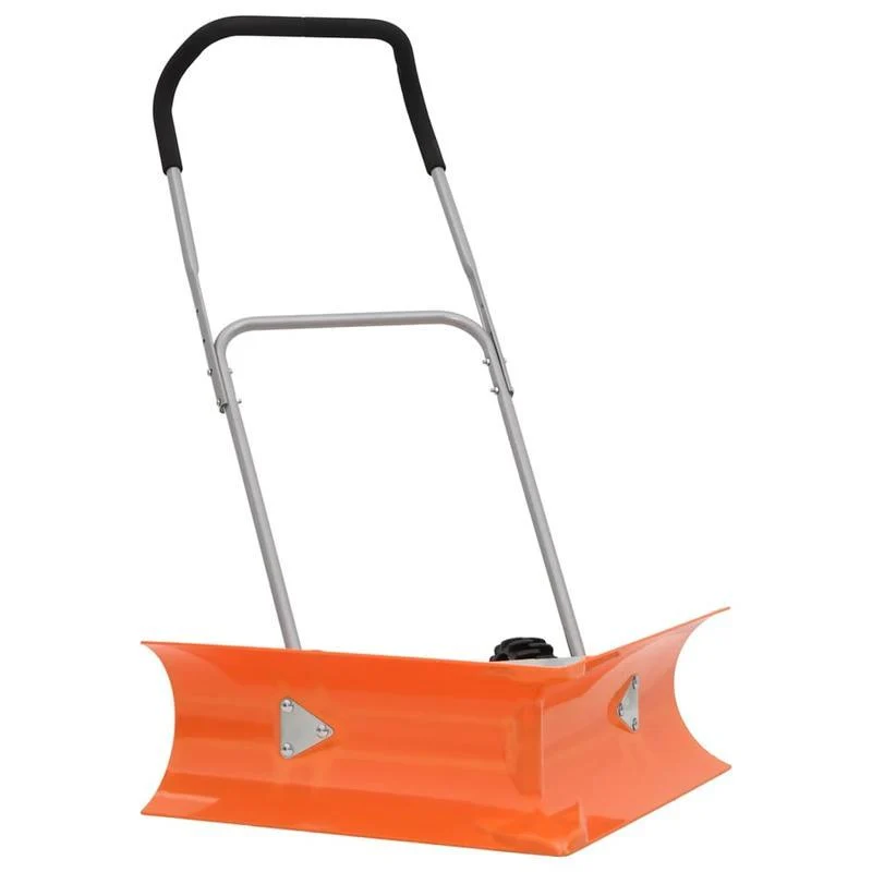 Sneeuwschep – Sneeuwruimer – Sneeuwschuiver – Tuinschep – Sneeuwblazer – Verstelbare Steel Tot 120 cm – Duurzaam Oranje Staal