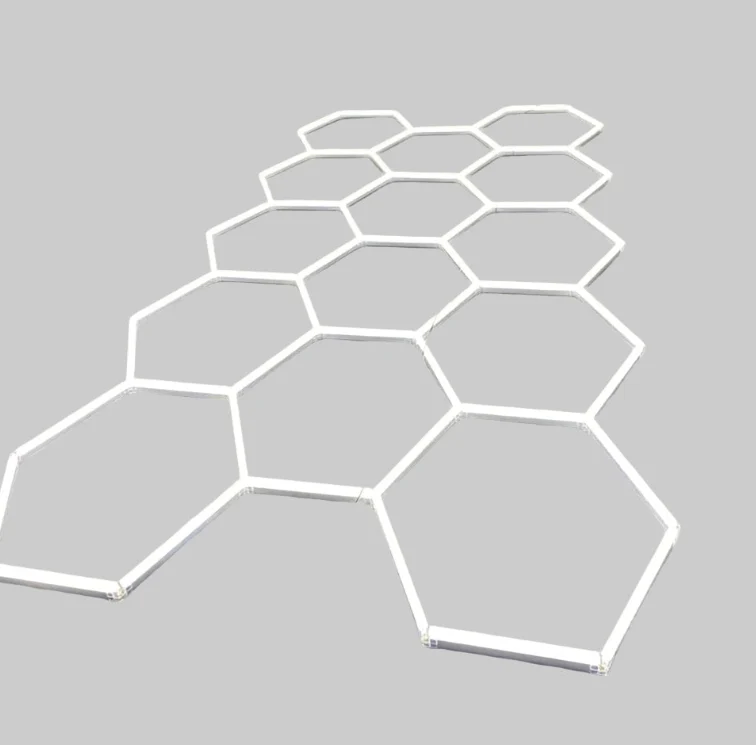 LED Licht – Werkplaatslamp – Garageverlichting – Plafondlamp – 14 Grid Rechthoekig Frame – Ultra Helder 6500K – Duurzaam Kunststof