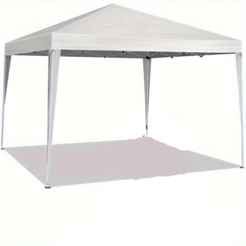 Pop-Up Tuinkap – Vouwtent – Partytent – Overkapping – Zonnetent – 3x3 Meter – Wit Gepoedercoat Staal – Waterafstotend Polyester