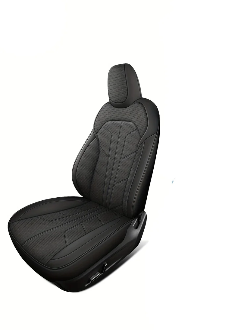 Stoelbekleding – Stoelhoes – Autostoelbekleding – Autostoelhoes – Stoelbescherming – PU Leder – Ademend 3D-Honingraatmateriaal – Universele Pasvorm Voor Tesla 5-Zits