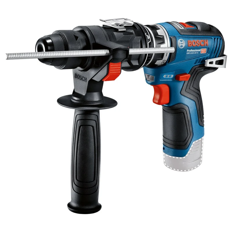 BOSCH GSR 12V-35 FC BOORSCHROEFMACHINE 18V 2x 12V 3,0 Ah, LADER GAL 12V-40
