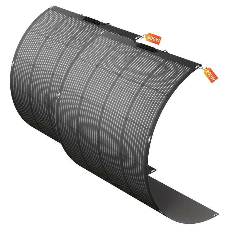 Zonnepaneel – Flexibel Zonnepaneel – Zonne-energie Kit – Draagbaar Zonnepaneel – Solar Charger – 200W Vermogen – Weerbestendig & Lichtgewicht