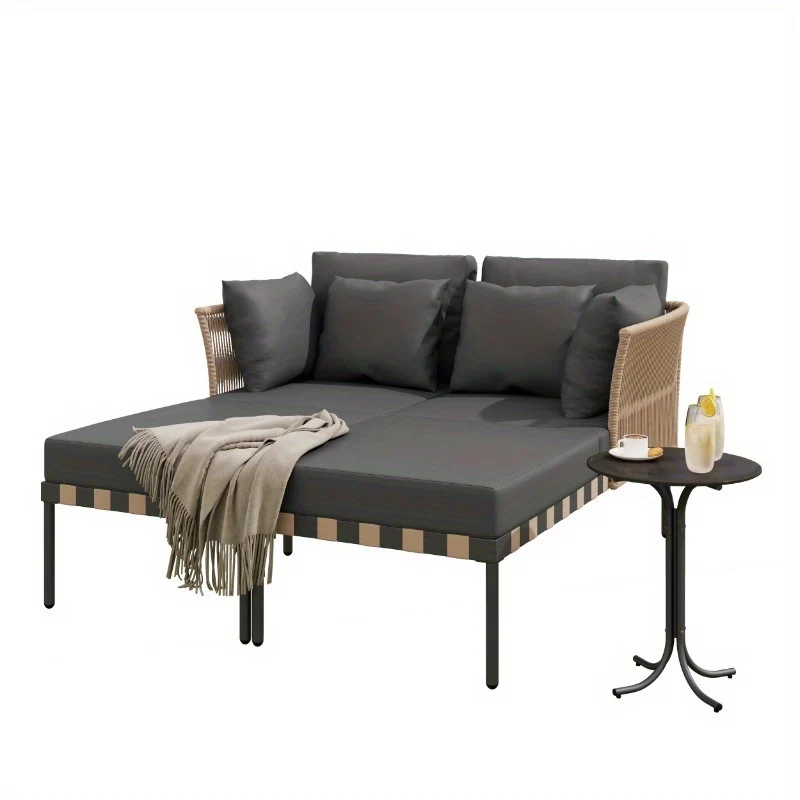 Loungeset – Tuinset – Loungemeubel – Balkonmeubilair – Terrasmeubels – Modulair Ontwerp – Afneembare Wasbare Kussens