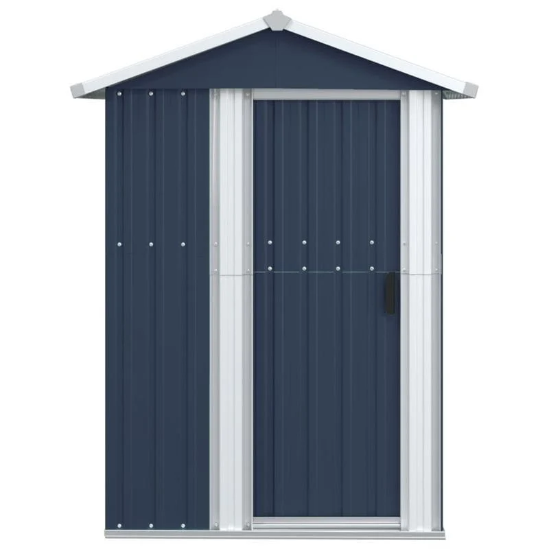 Opslagkast – Buitenberging – Tuinkast – Opslagkast Garage – Tuinberging Antraciet – Gegalvaniseerd Staal – Groot 126x97,5x177 cm – Robuust & Weerbestendig