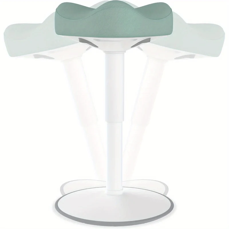 Wobbelkruk – Wiebelkruk – Balanskruk – Salonkruk – Werkkruk – Driehoekig Ontwerp – Verstelbare Hoogte 57-82 cm – Ergonomisch Schuimzitvlak met Anti-Slip TPE