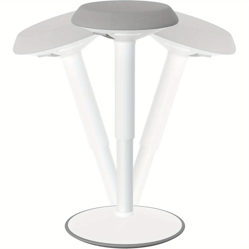 Draaistoel – Bureaustoel – Werkstoel – Bureaukruk – Kappersstoel – Verstelbare Zithoogte 54-79 cm – 360° Draaibaar – Schuimrubberen Kussen – Antislip TPE-Basis