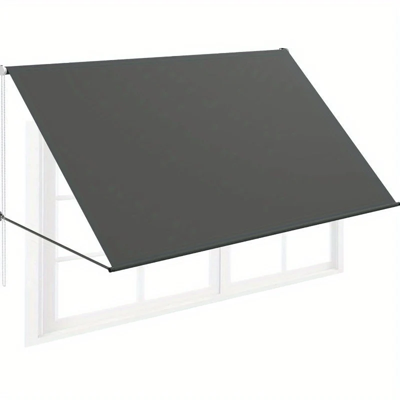 Zonnescherm – Zonwering – Uittrekbare Luifel – Balkonbescherming – Aluminium Schaduwdoek – 200x145 cm – Stevige Rope Support