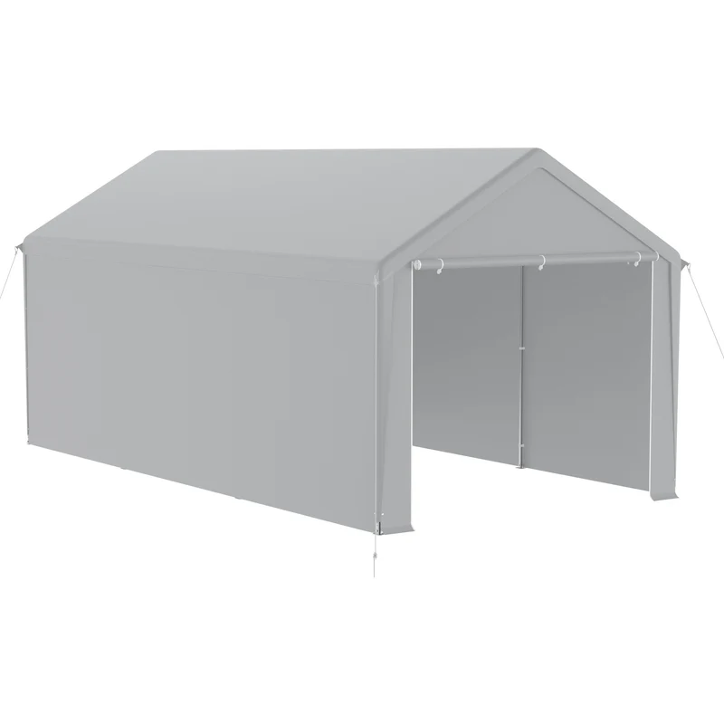 Partytent – Tuinpaviljoen – Opvouwbare Tent – Garage Tent – Overkapping – UV-Bescherming – 3x6 Meter – Met Metalen Frame en Zijwanden met Ventilatie
