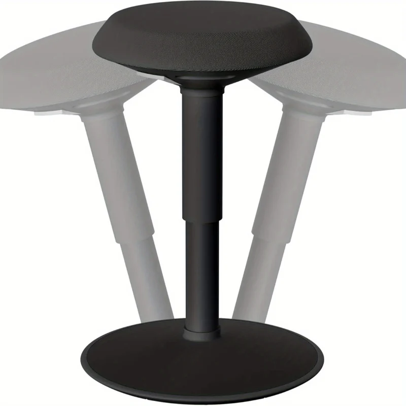Draaistoel – Bureaustoel – Kappersstoel – Werkstoel – Salonstoel – Verstelbaar 43-61 cm – Schuimkussen Comfort – Anti-Slip TPE Onderstel