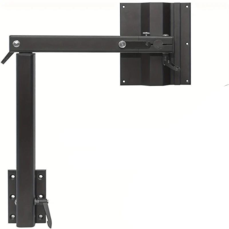 Tafelpoot – Kampeertafel Poot – Caravan Tafelbeen – Vouwtafel Poot – Opklapbare Tafelpoot – Aluminium – 360° Draaibaar – Inklapbaar – Verstelbare Hoogte – Zwart – Ruimtebesparend – Stevig 45,36 kg Draagvermogen