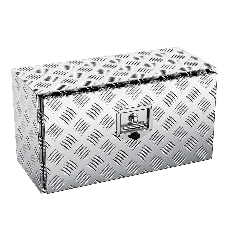 Gereedschapskist – Gereedschapskoffer – Toolbox – Opbergkist – Aluminium Opbergbox – 110L Inhoud – Met Pinionslot en Sleutels