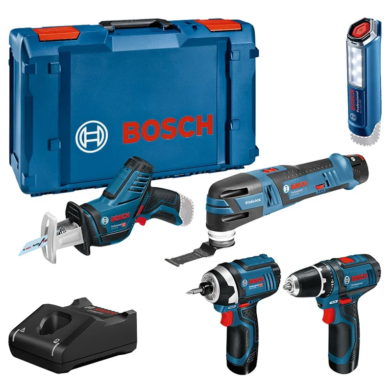 Bosch Combiset 12V 5-Toolkit GSR+GDR+GOP+GSA+GLI in L-Boxx - 0615990N1D