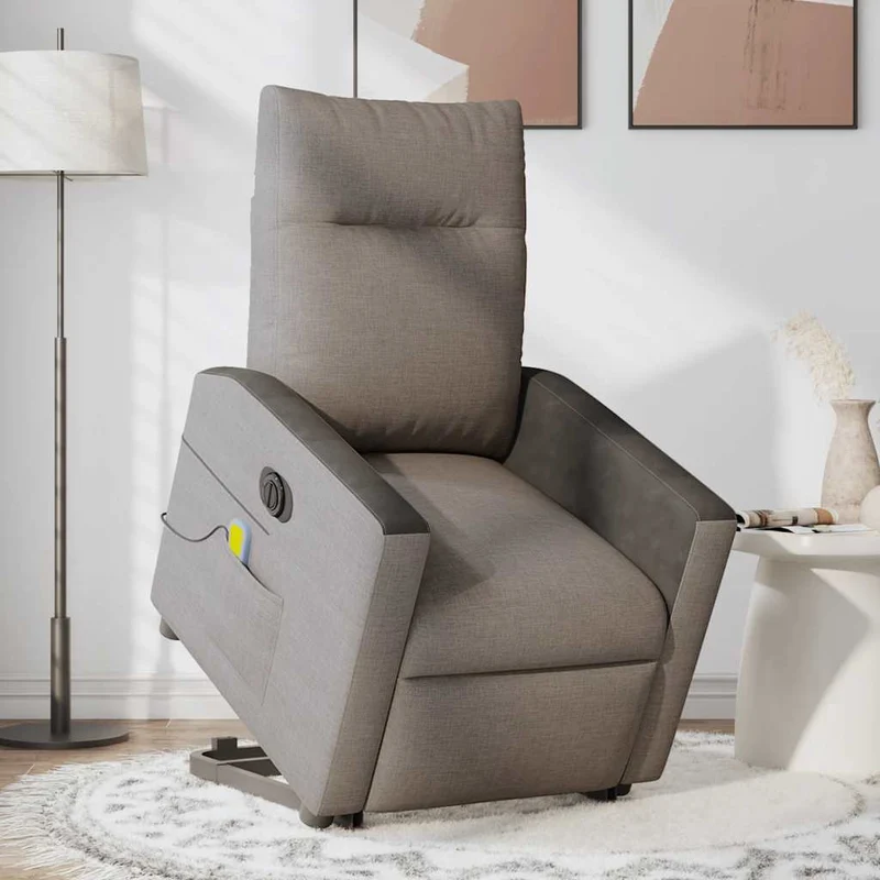 Bureaustoel Elektrisch Verstelbaar – Relaxfauteuil – Opsta Stoel – Elektrische Liftstoel – Zithouding Verstelbaar – USB Aansluiting – Ademend Stof – 135 Graden Kantelbaar