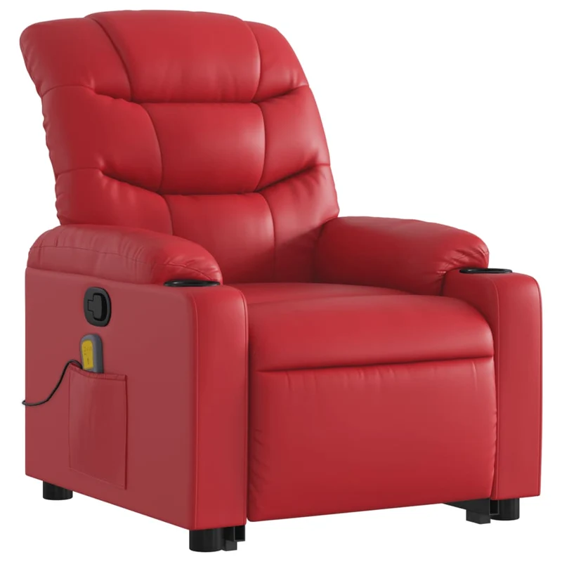 Elektrische Sta-op Fauteuil – Sta-op Stoel – Relaxfauteuil – Verstelbare Armstoel – Elektrische Liftfunctie – Kunstleren Bekleding – Handmatig Verstelbaar – 135 Graden Kantelbaar
