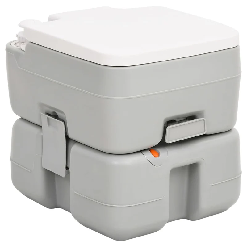 Draagbaar Toilet – Campingtoilet – Mobiel Toilet – Reistoilet – Camping WC – Schokbestendig Polyethyleen – Effectief Spoelsysteem – 41,5x36,5x37,5 cm