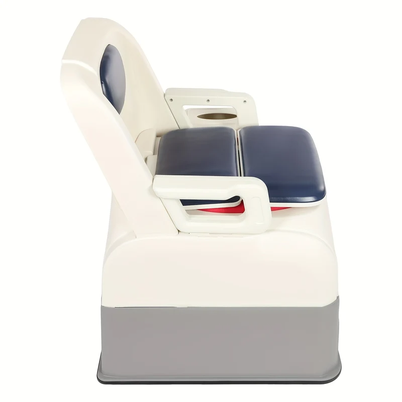 Mobiele Toiletestoel – Draagbaar Toilet – Bed Commode – Hygiënische Stoel – Senioren Potje – Afneembare Armleuningen – Antislip Voeten – Geurafsluitend Emmer