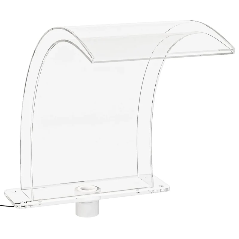 Zwembadfontein – Vijverfontein – Waterornament – Tuindecoratie – Fonteintje – Acryl 50 cm – RGB LED Verlichting