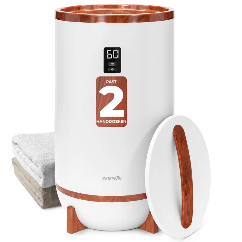 Handdoekwarmer – Handdoekverwarmer – Elektrische Handdoekdroger – Handdoekdroger – Warmtecabine – Timer 15-60 Minuten – Fragrancefunctie – Automatische Uitschakeling – Cherry Afwerking
