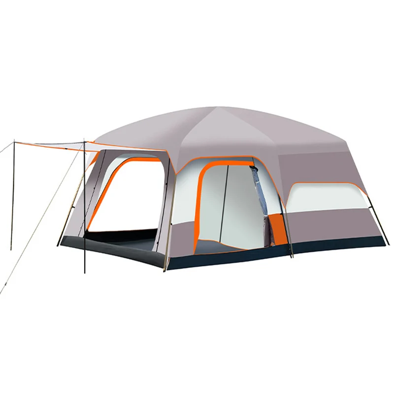 Kampeertent – Pop-up Tent – Familietent – Opblaasbare Tent – Lichtgewicht Tent – Ruim 8-12 Persoons – Polyester Waterdicht – 2 Slaapkamers Met Leefruimte