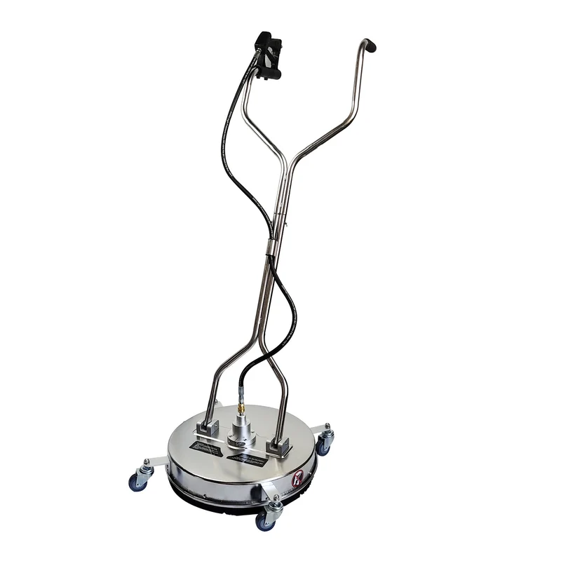 Hogedruk Oppervlakte Reiniger – Terrasreiniger – Zwembadreiniger – Opritreiniger – Schoolpleinreiniger – Roestvrijstalen Behuizing – 4500 PSI Krachtige Reiniging – 4 Universele Wielen – Professioneel & Duurzaam – Modern Variant