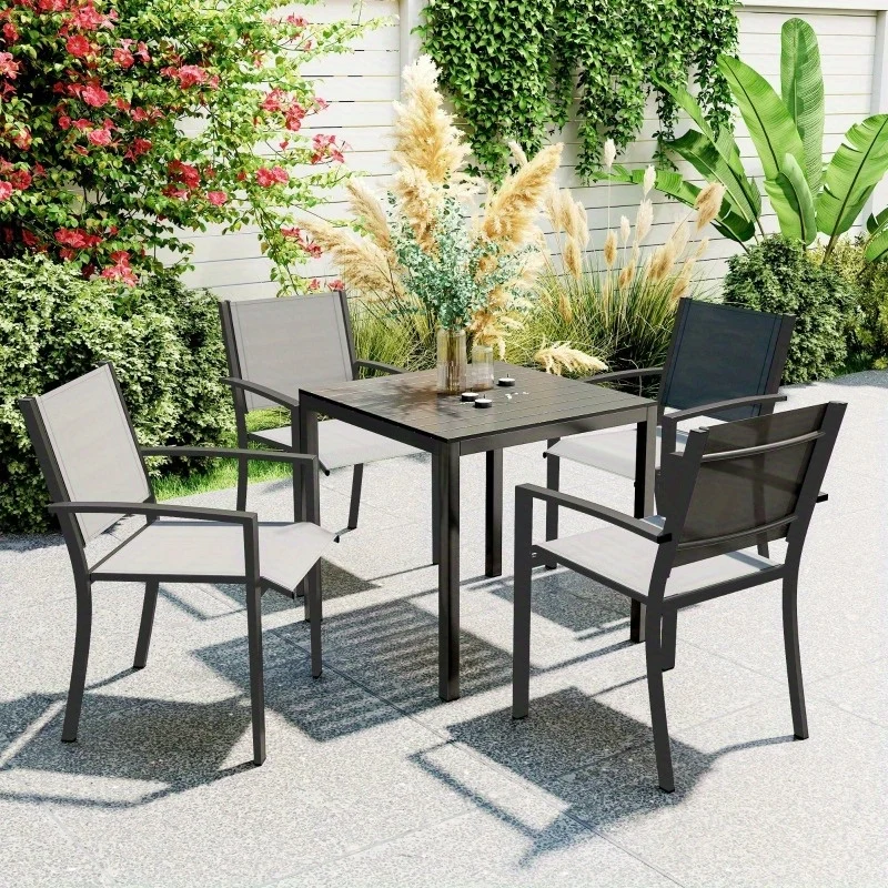 Tuintafel – Terrastafel – Campingtafel – Buitentafel – Balkon tafel – Verstelbare Hoogte – Weerbestendig Aluminium