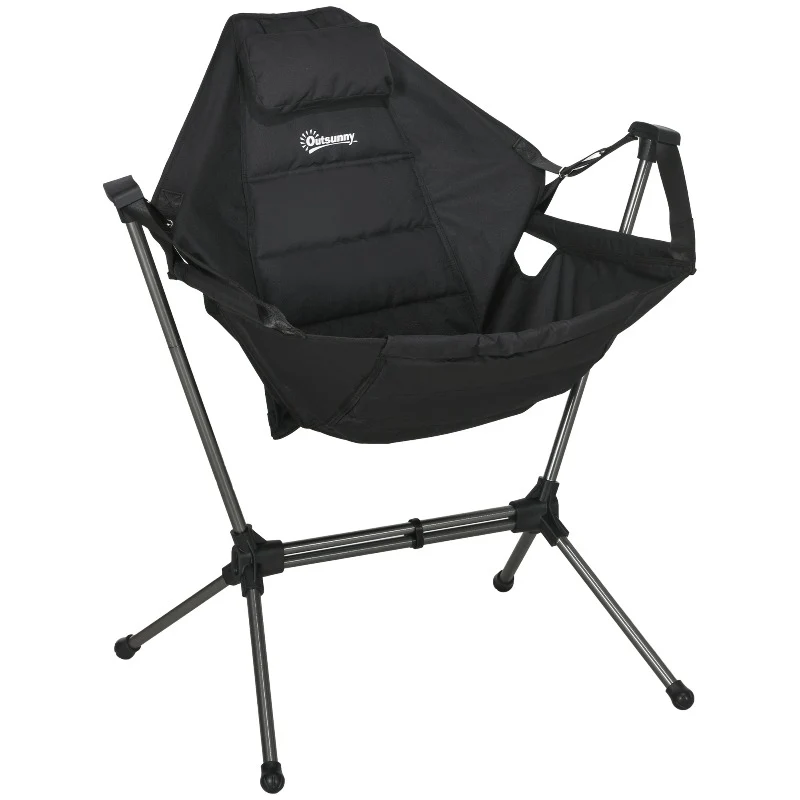 Hangstoel – Hängesessel – Schommelstoel – Schommelstoel Outdoor – Opvouwbare Stoel – Lichtgewicht & Compact – Duurzaam Oxford Stof & Stevig Metalen Frame