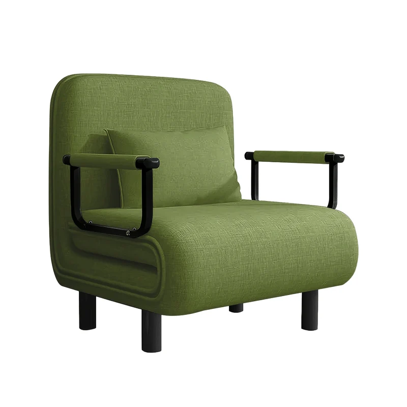 Verstelbare Sofa Bed Chair – Slaapstoel – Relaxfauteuil – Slaapbankstoel – Multifunctionele Stoel – Groen – 5 Verstelbare Rugleuningen – Duurzaam Polyester