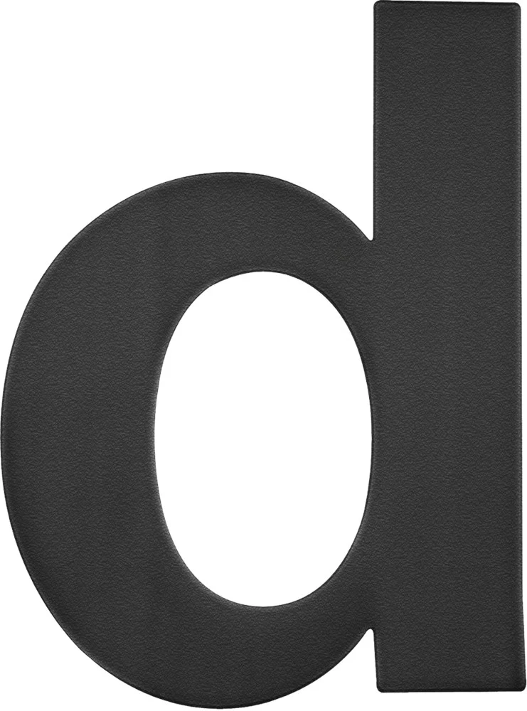 Oxloc HUISLETTER RVS ZWART NR. D