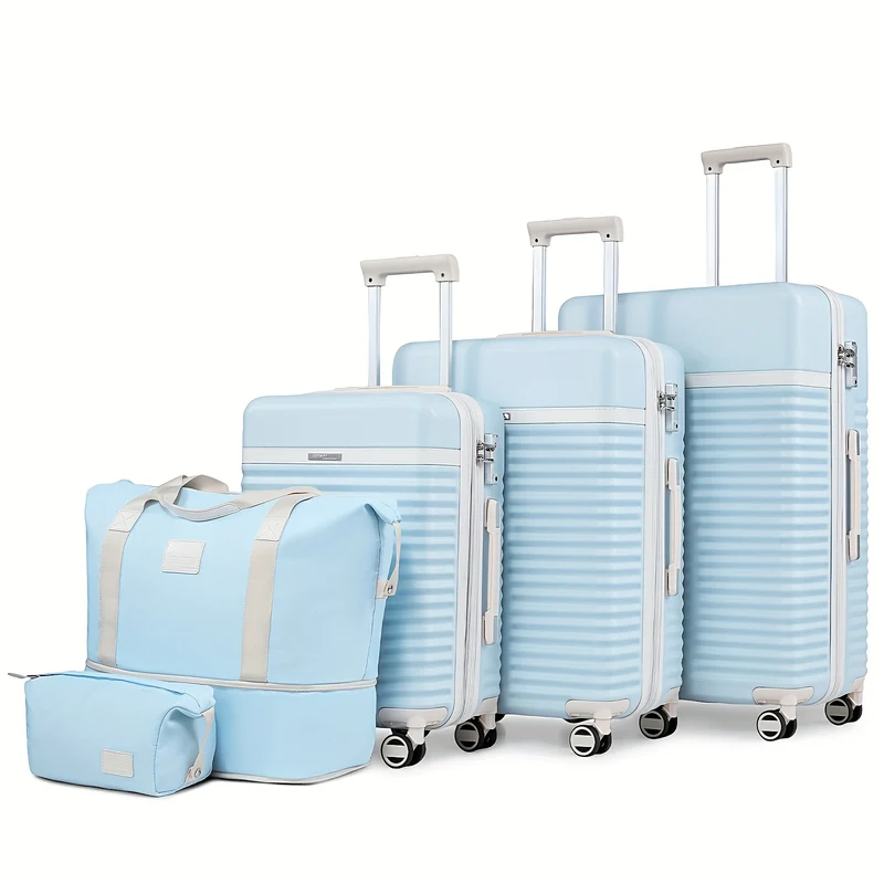 Kofferset – Reiskoffers – Trolley – Hardcase Koffers – Bagageset – 5-delig – ABS Hardmateriaal – TSA Slot