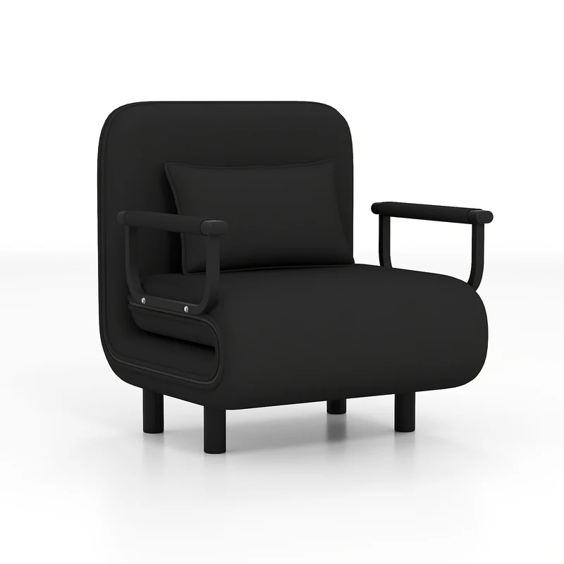 Slaapfauteuil – Slaapbank – Sofa Bed – Relaxstoel – Zitzetel – 5-Standen Verstelbare Rugleuning – Compact 116×65×85 cm Polyester