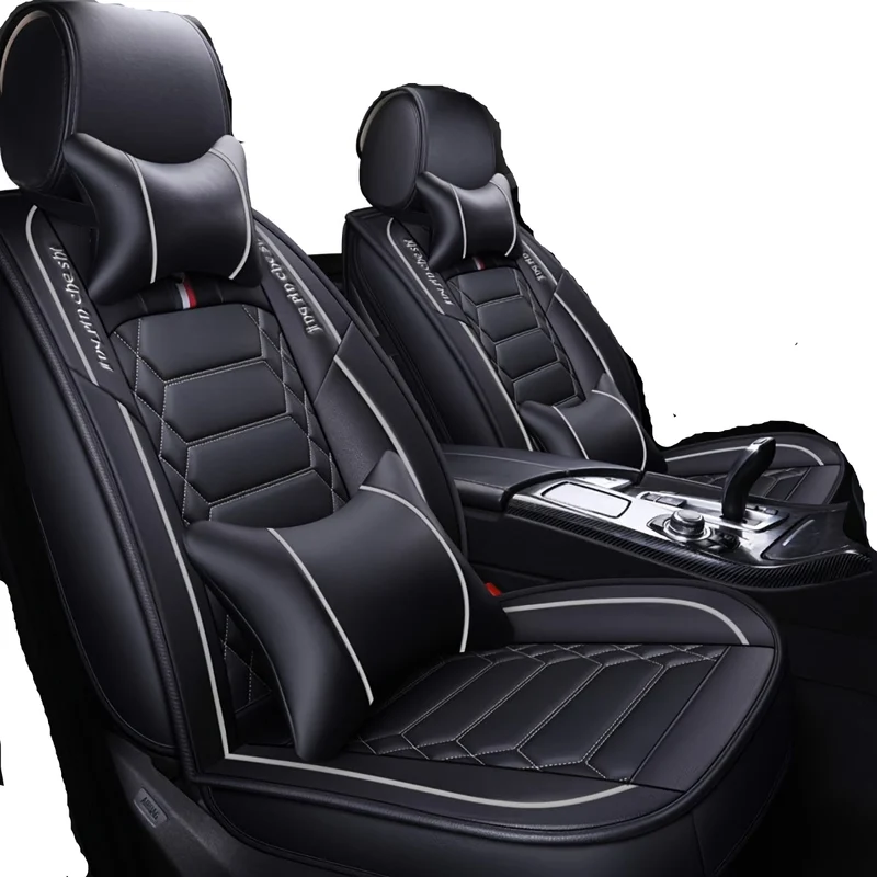Autostoelhoezen – Stoelhoezen – Stoelbekleding – Stoelbescherming – Autostoelhoezen – Universeel – PU Leer – Comfortabel en Ademend