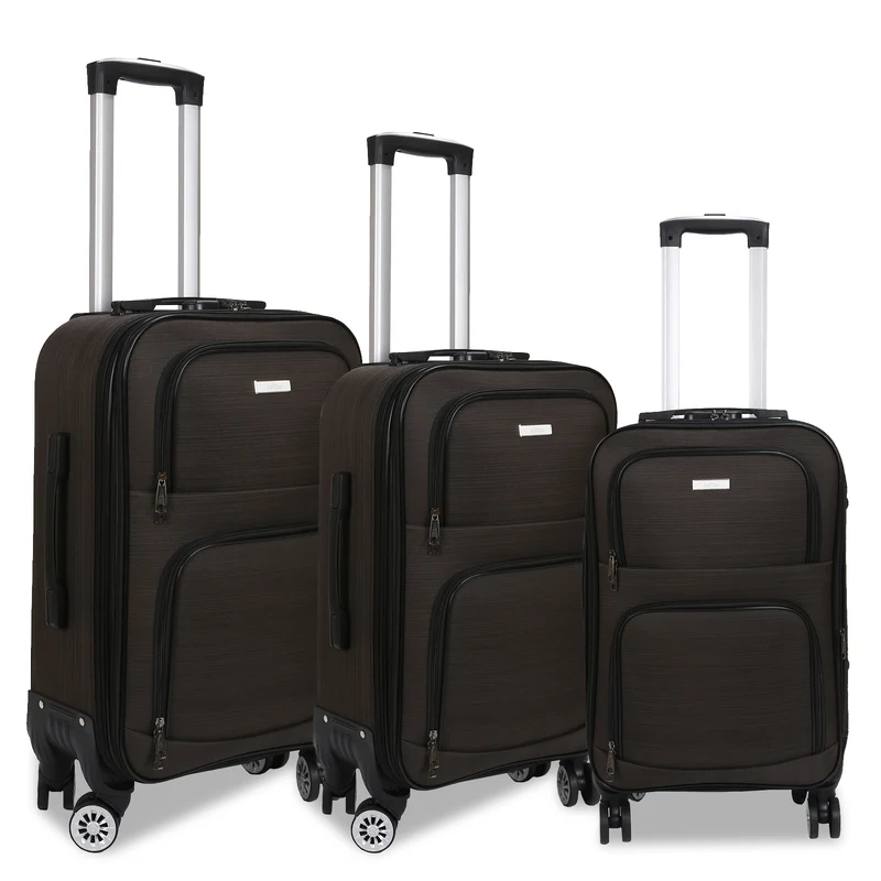 Kofferset – Reiskoffer Set – Trolley – Bagage – Hardcase – 3-Delig – TSA Slot – 20% Uitbreidbaar – 360° Zwenkwielen – Verstelbare Trekstang – Oxford Stof