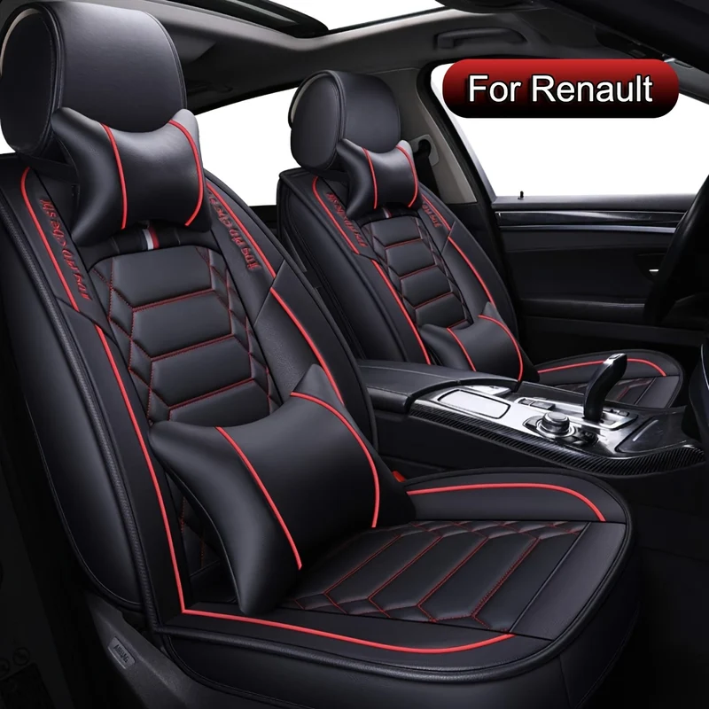 Autostoelhoes – Stoelhoes Auto – Autostoelbeschermer – Stoelbeschermer – Autostoelhoezen Set – Universeel – Kunstleer – Airbag Compatibel – Verstelbaar – Complete 5-delige Set – All Season
