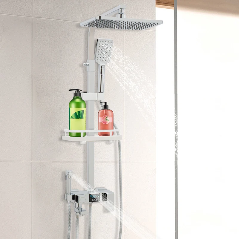 Doucheset – Badkraan – Handdouche – Mengkraan – Wandmontage – Modern Design – Duurzaam Metaal
