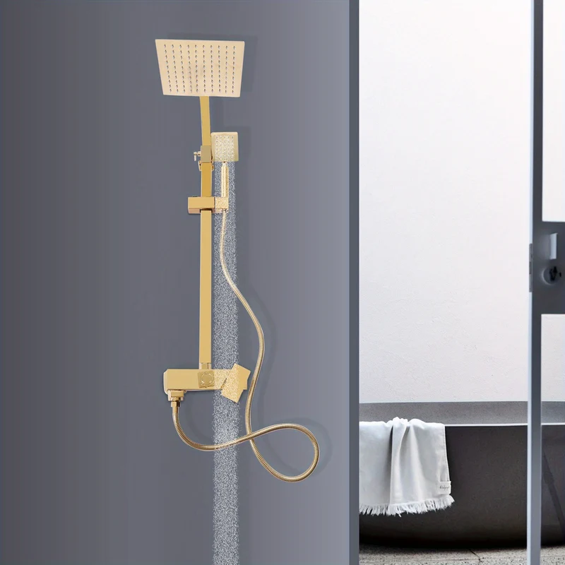 Badkraan – Mengkraan – Handdouche – Badmengkraan – Douchekraan – Opbouw – Messing & RVS – Verstelbare 80-113 cm Liftarm