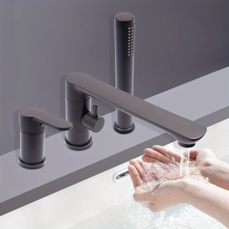 Badkraan – Badmengkraan – Douchekraan – Baduitloop – Handdouche – Messing – Wandmontage – Watervaluitloop – 2 Wateruitlaten